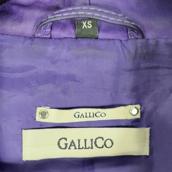 GalliCo Leather Jacket #535 Size XS - Picture 9 of 13